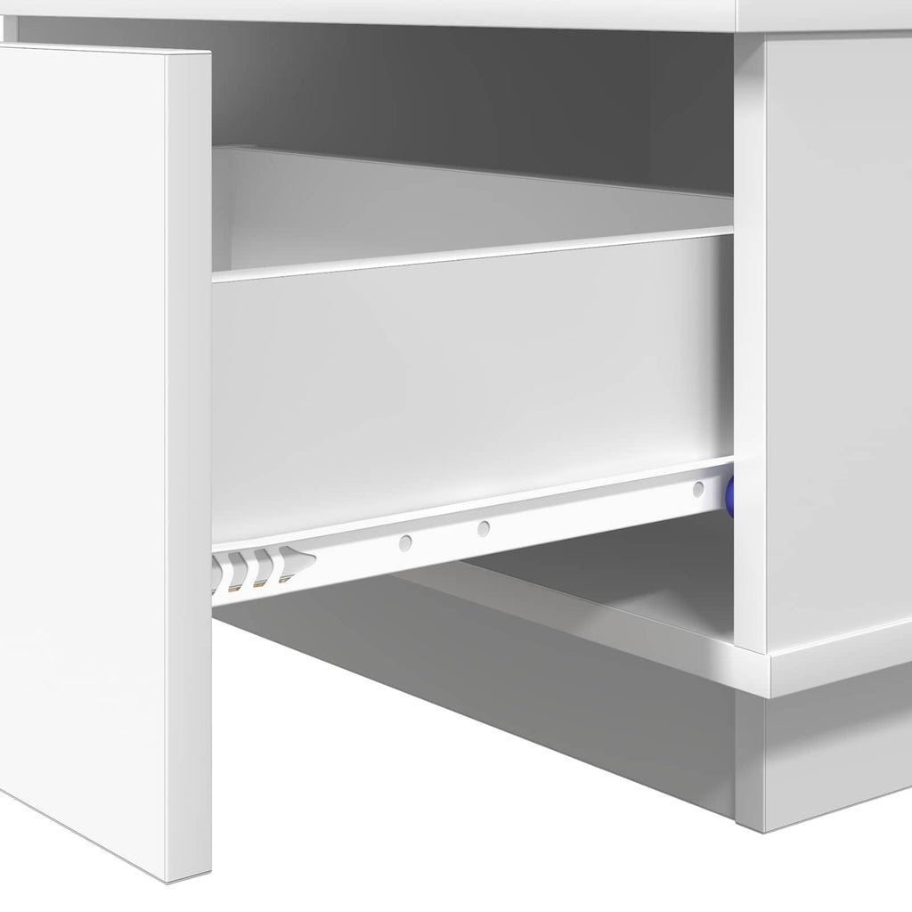 Tavolino da salotto Bianco 95 x 55 x 31 cm Legno multistrato