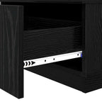 Tavolino da salotto con cassetto Rovere Nero 95 x 55 x 31 cm