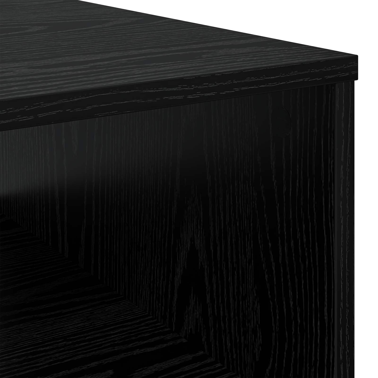 Tavolino da salotto con cassetto Rovere Nero 95 x 55 x 31 cm
