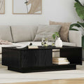 Tavolino da salotto con cassetto Rovere Nero 95 x 55 x 31 cm