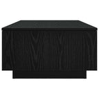 Tavolino da salotto con cassetto Rovere Nero 95 x 55 x 31 cm