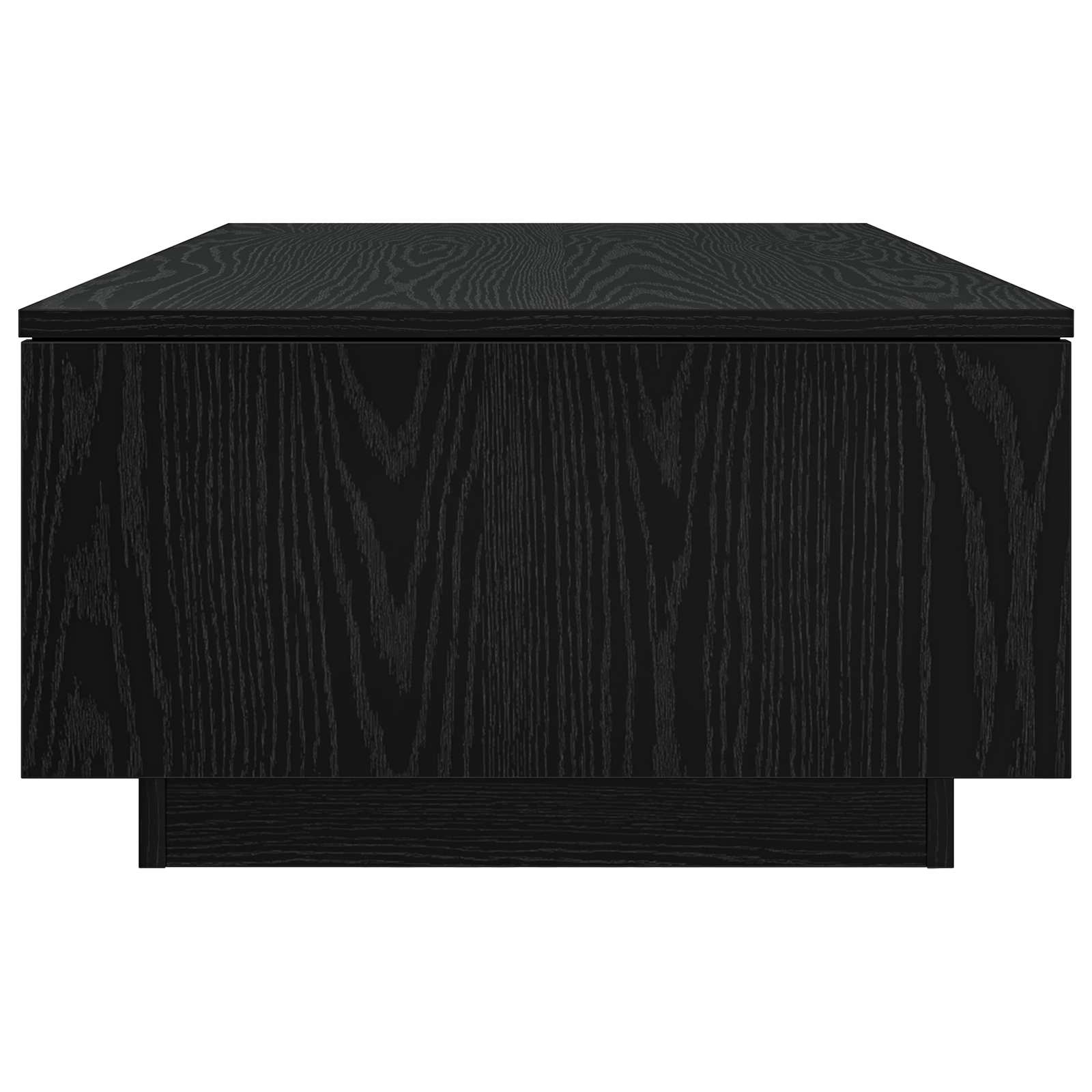 Tavolino da salotto con cassetto Rovere Nero 95 x 55 x 31 cm