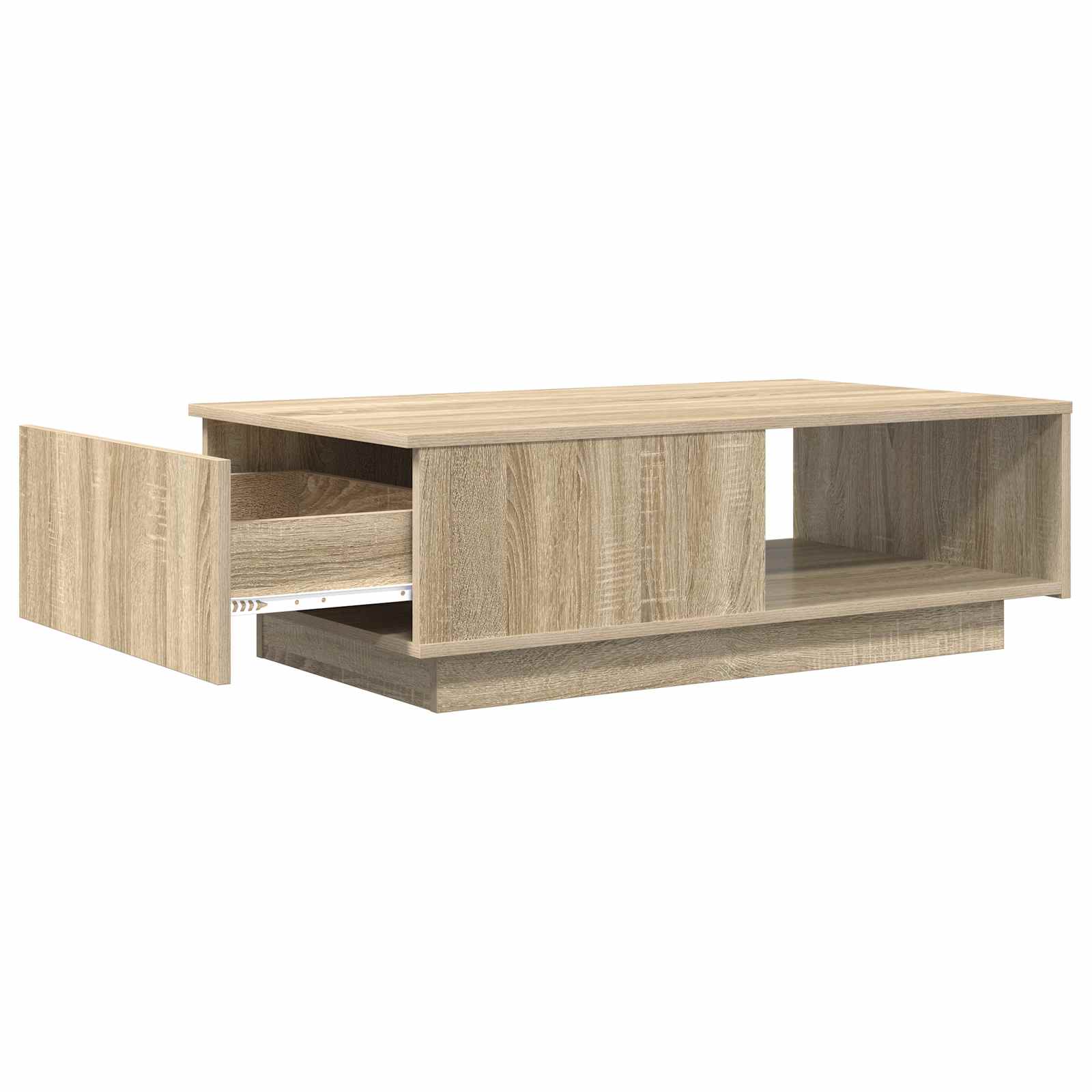 Tavolino da salotto con cassetto Rovere Sonoma 95 x 55 x 31 cm