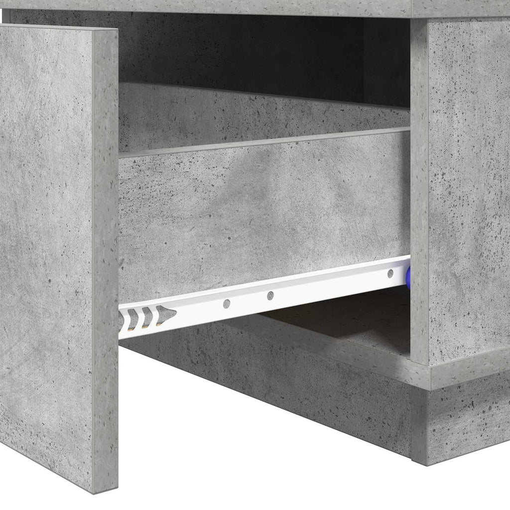 Tavolino da salotto con cassetto Grigio cemento 95 x 55 x 31 cm