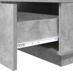 Tavolino da salotto con cassetto Grigio cemento 95 x 55 x 31 cm