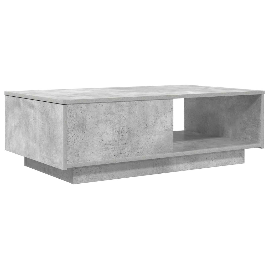 Tavolino da salotto con cassetto Grigio cemento 95 x 55 x 31 cm