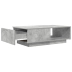 Tavolino da salotto con cassetto Grigio cemento 95 x 55 x 31 cm