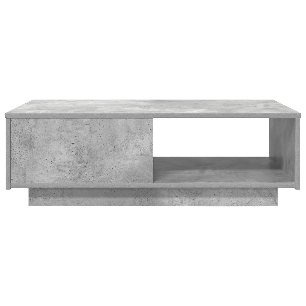 Tavolino da salotto con cassetto Grigio cemento 95 x 55 x 31 cm