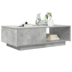 Tavolino da salotto con cassetto Grigio cemento 95 x 55 x 31 cm
