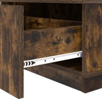 Tavolino da salotto con cassetto Rovere fumé 95 x 55 x 31 cm