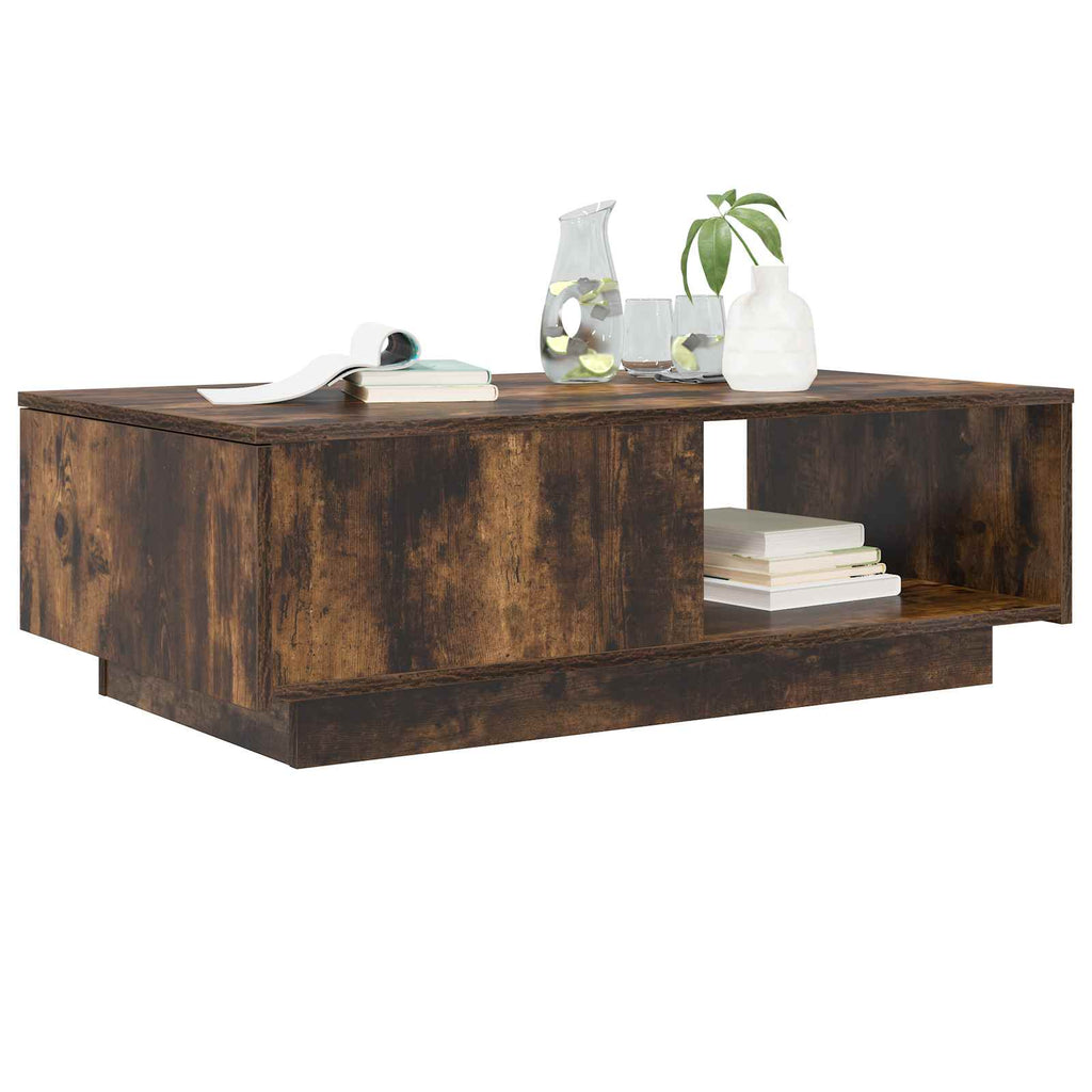 Tavolino da salotto con cassetto Rovere fumé 95 x 55 x 31 cm