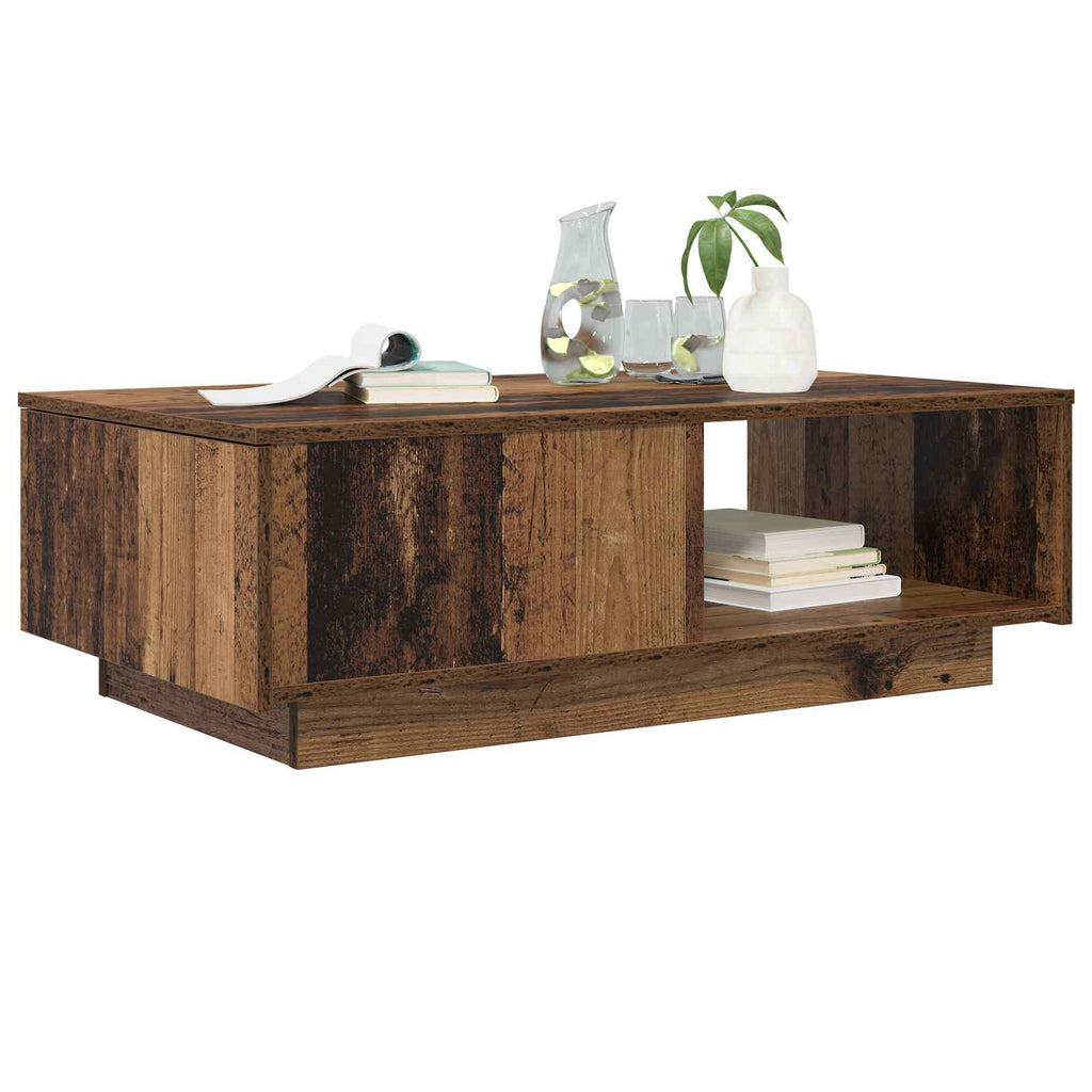 Tavolino da salotto con cassetto Legno vecchio 95 x 55 x 31 cm