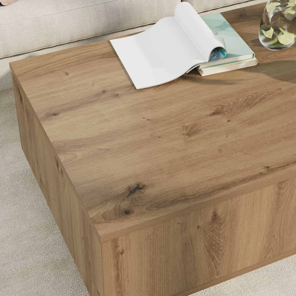 Tavolino da salotto Rovere artigianale 95 x 55 x 31 cm