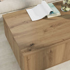 Tavolino da salotto Rovere artigianale 95 x 55 x 31 cm