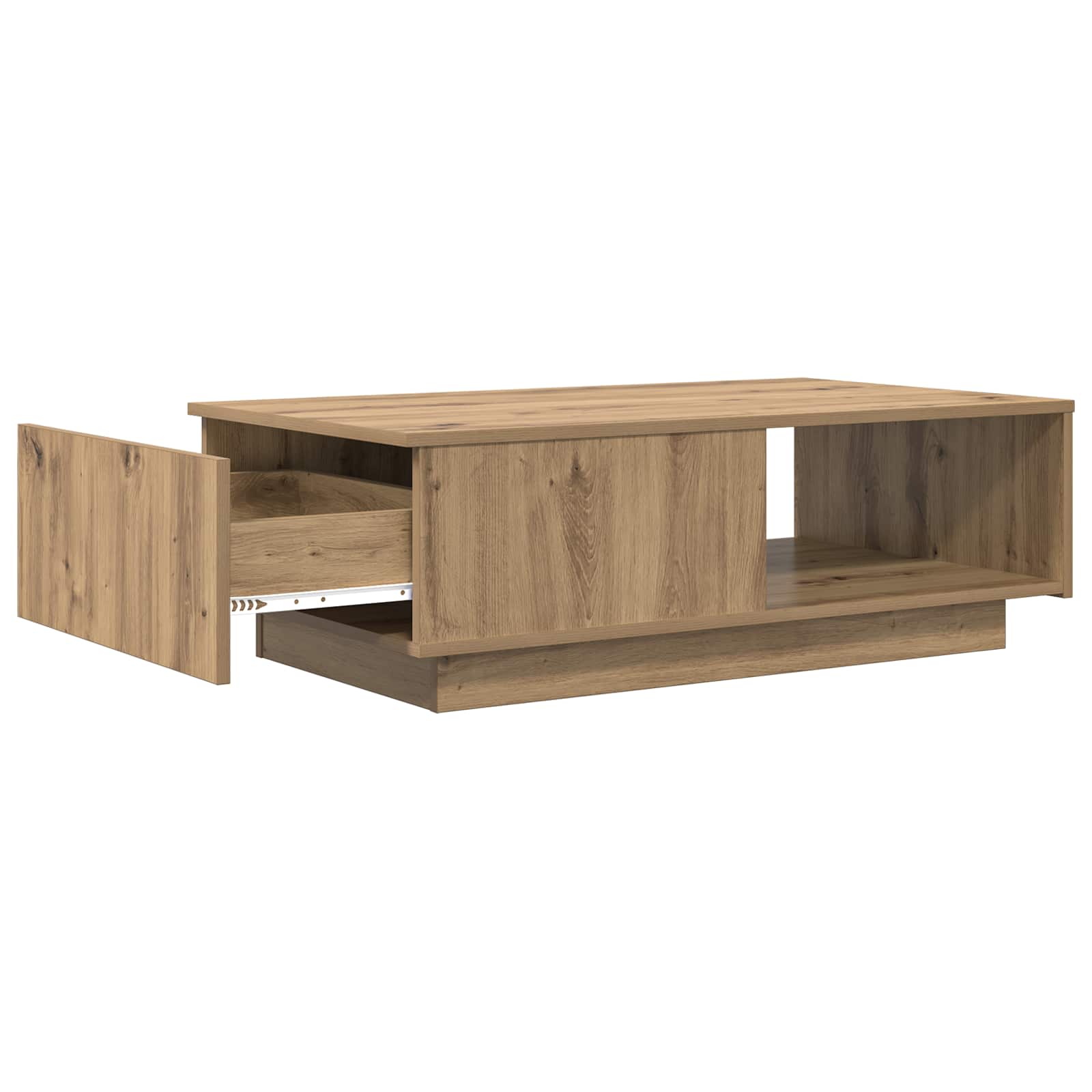 Tavolino da salotto Rovere artigianale 95 x 55 x 31 cm