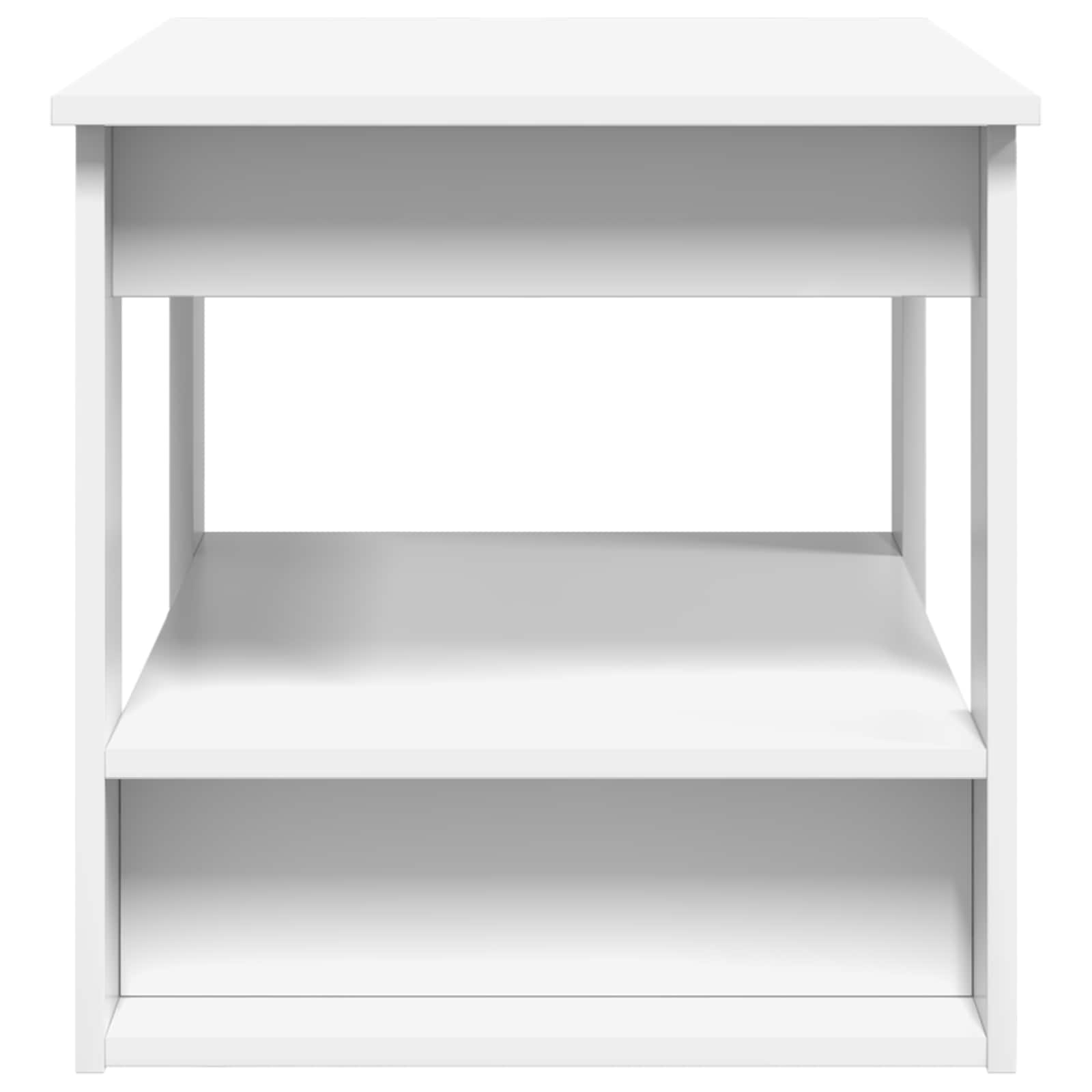 Tavolino da salotto Bianco 72 x 50 x 50 cm Legno multistrato