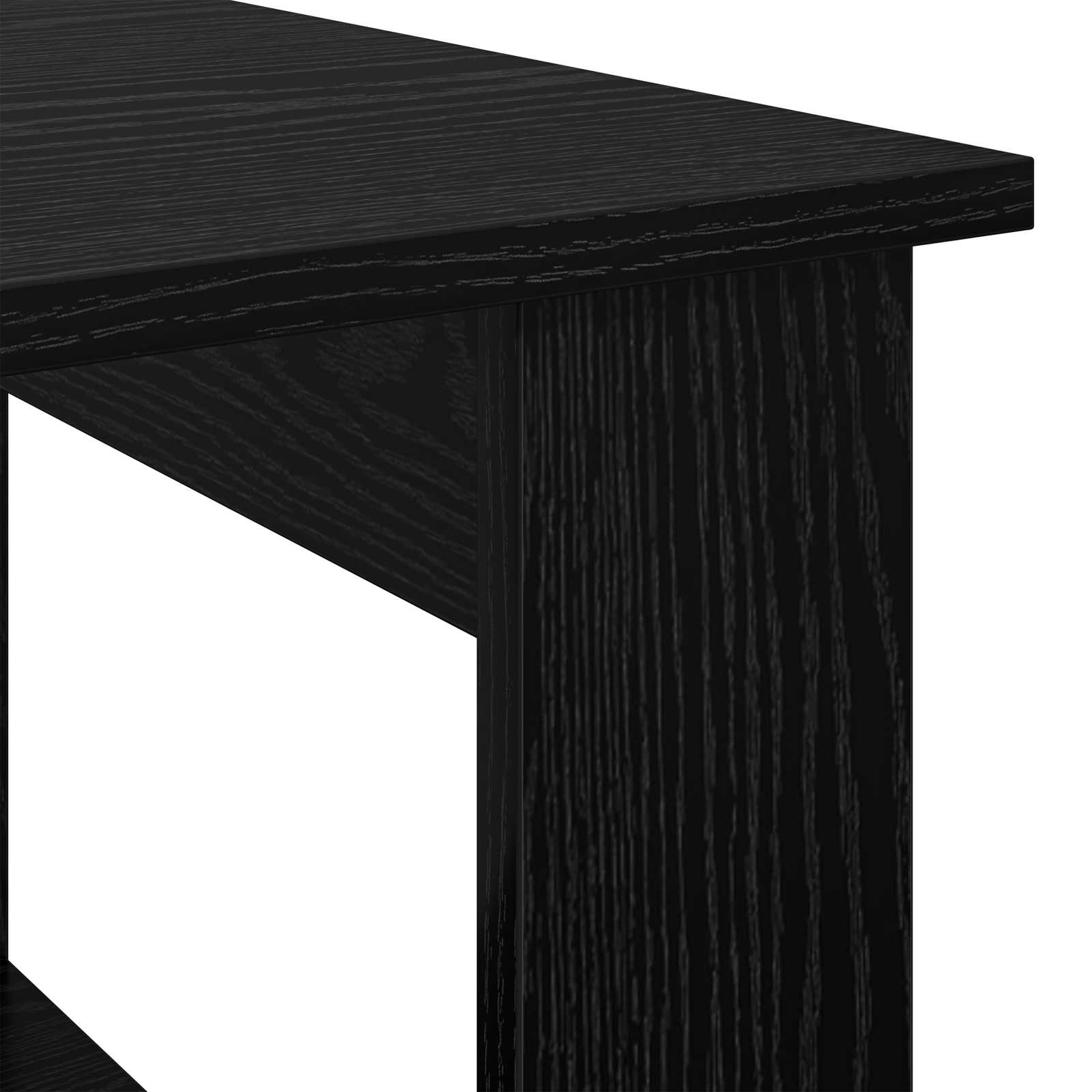 Tavolino da salotto Rovere Nero 72 x 50 x 50 cm
