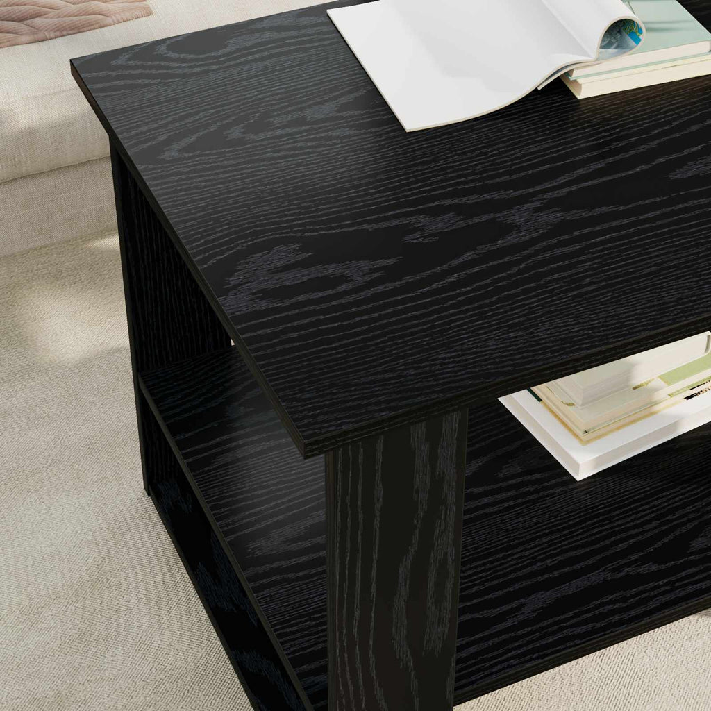 Tavolino da salotto Rovere Nero 72 x 50 x 50 cm