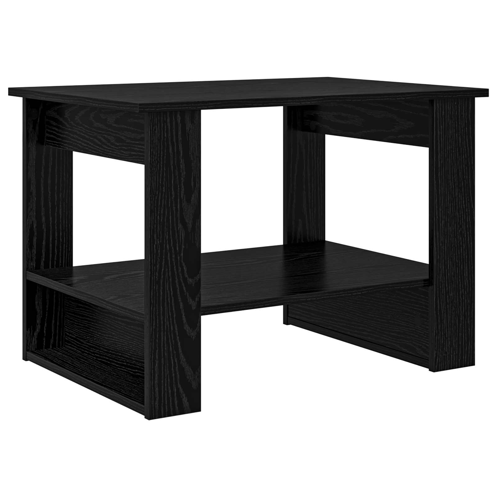 Tavolino da salotto Rovere Nero 72 x 50 x 50 cm