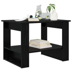 Tavolino da salotto Rovere Nero 72 x 50 x 50 cm