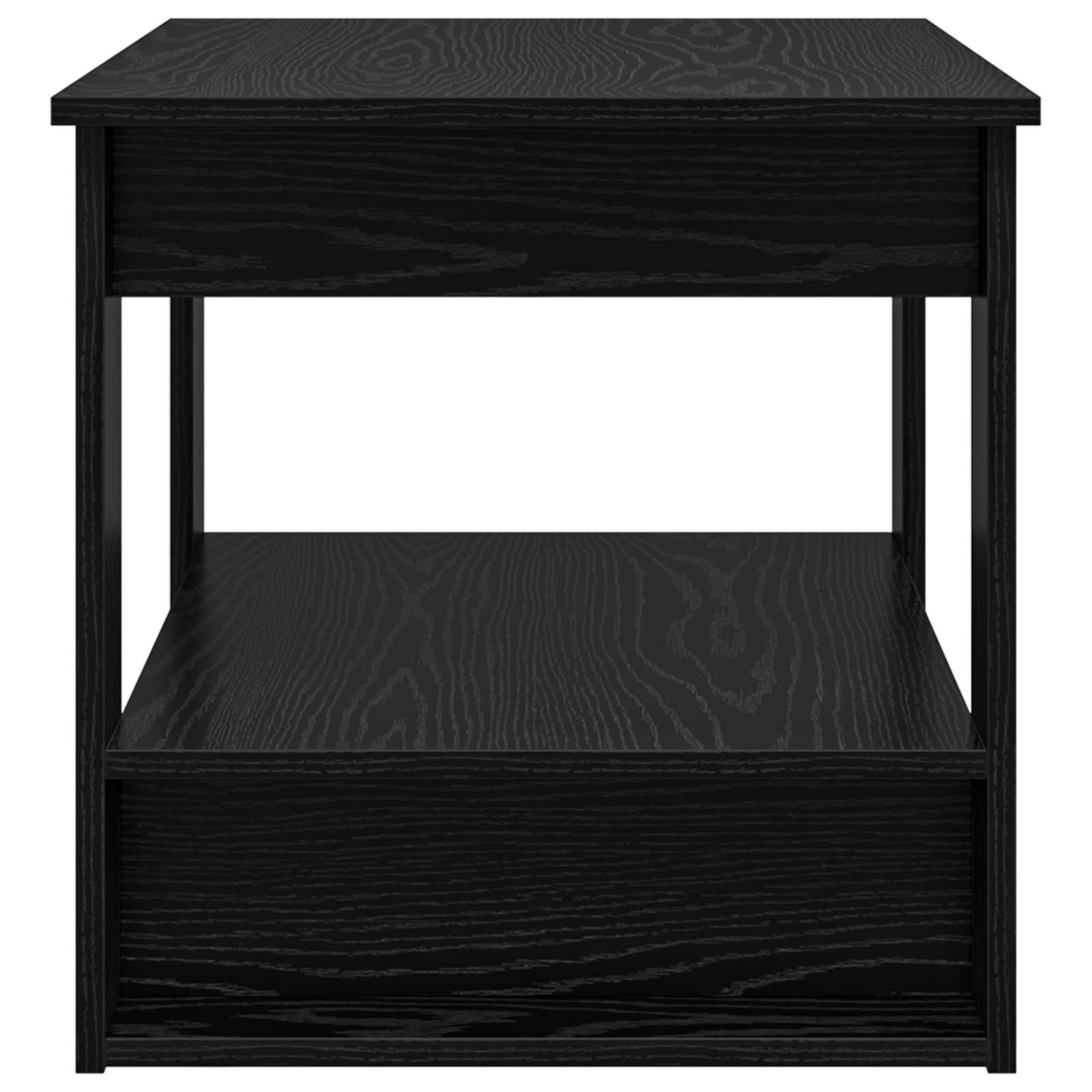 Tavolino da salotto Rovere Nero 72 x 50 x 50 cm