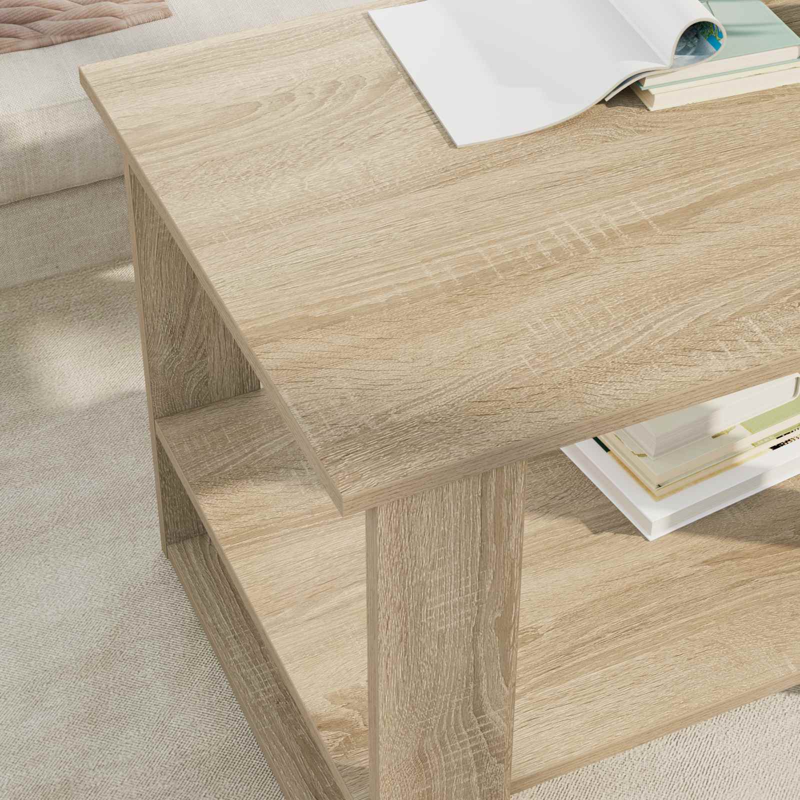Tavolino da salotto Rovere Sonoma 72 x 50 x 50 cm