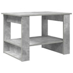 Tavolino da salotto Grigio cemento 72 x 50 x 50 cm