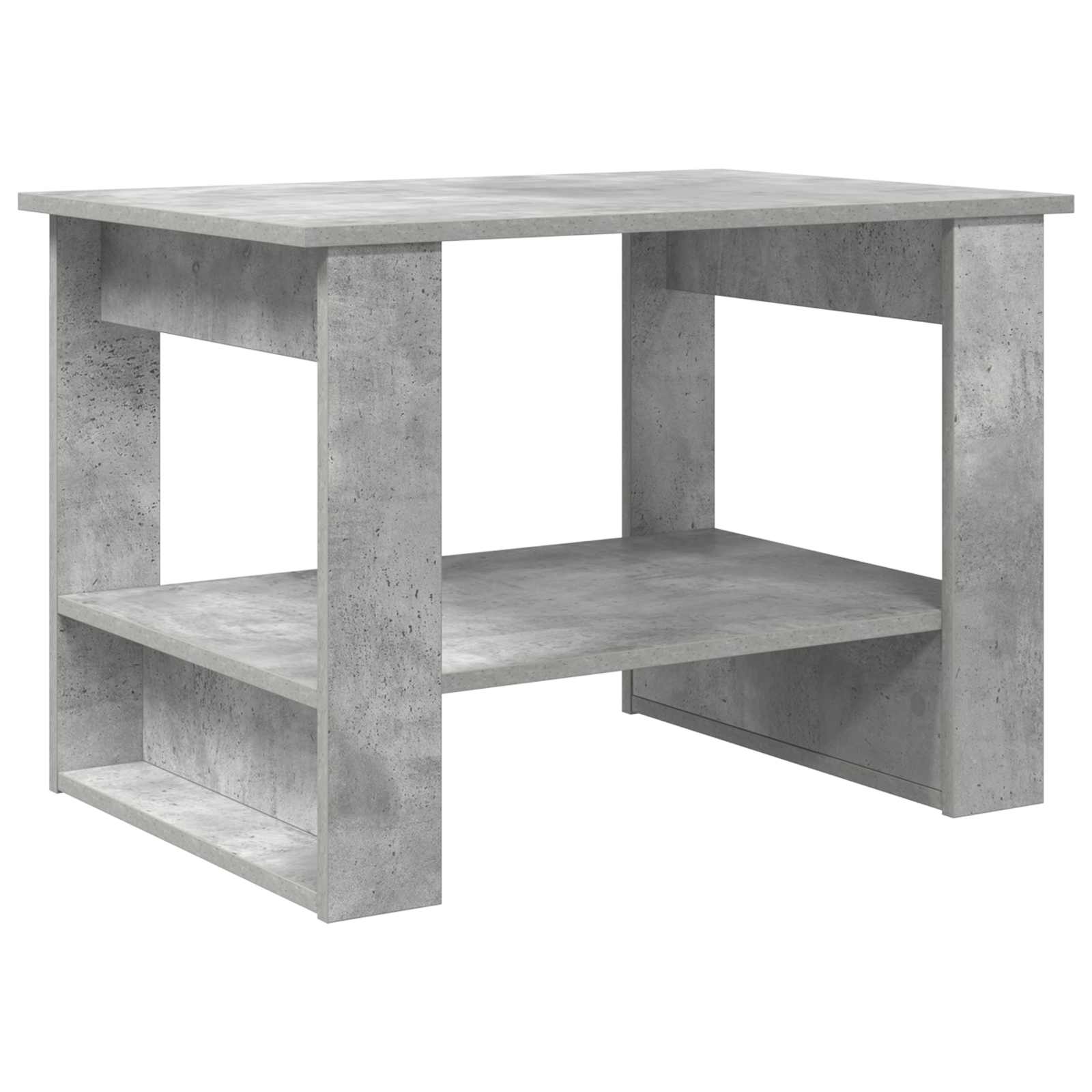Tavolino da salotto Grigio cemento 72 x 50 x 50 cm