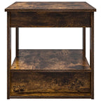 Tavolino da salotto Rovere fumé 72 x 50 x 50 cm