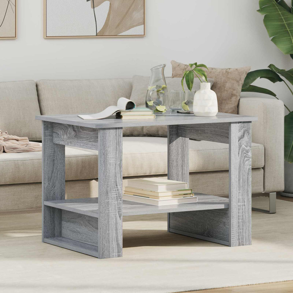 Tavolino da salotto Grigio Sonoma 72 x 50 x 50 cm
