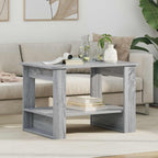 Tavolino da salotto Grigio Sonoma 72 x 50 x 50 cm
