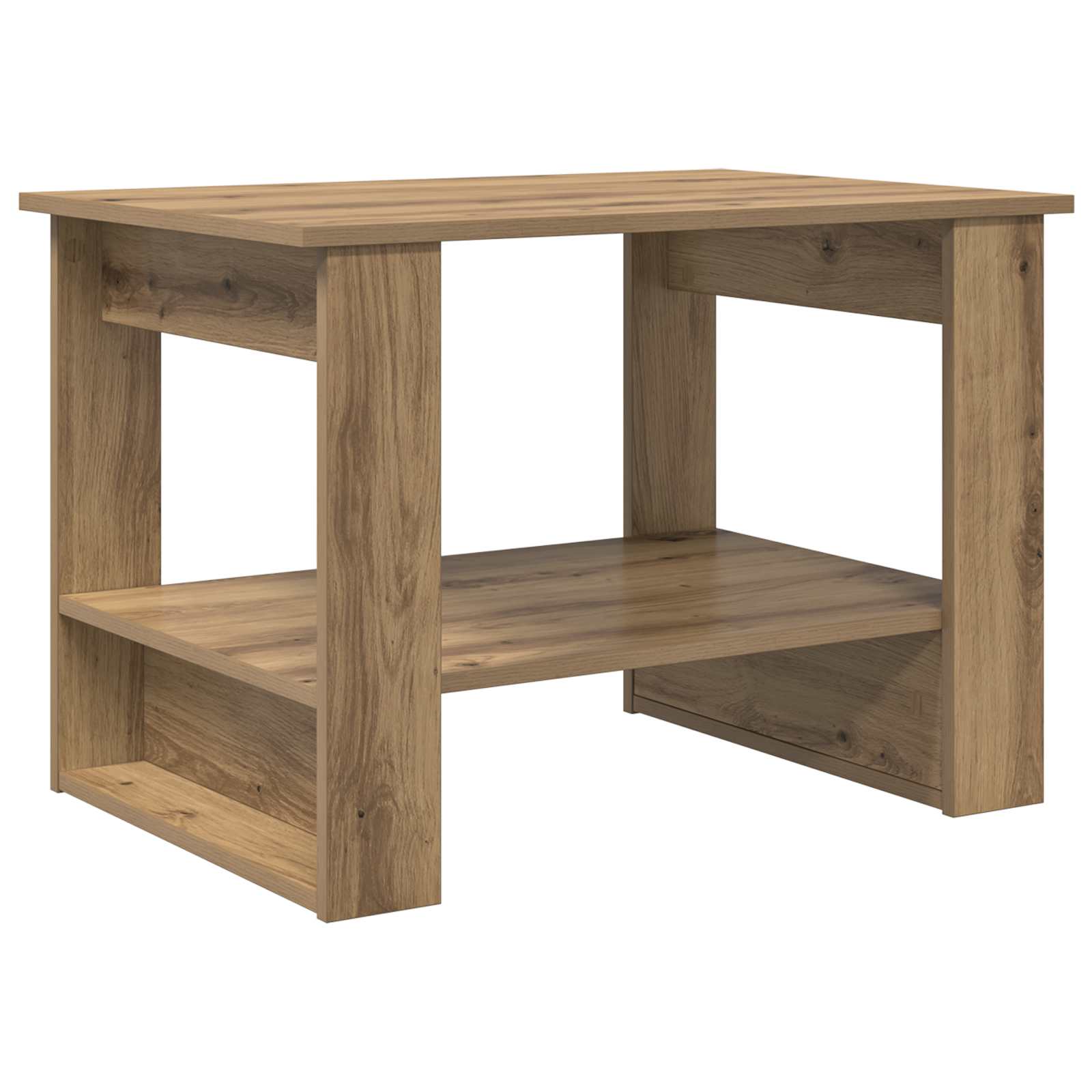 Tavolino da salotto Rovere artigianale 72 x 50 x 50 cm