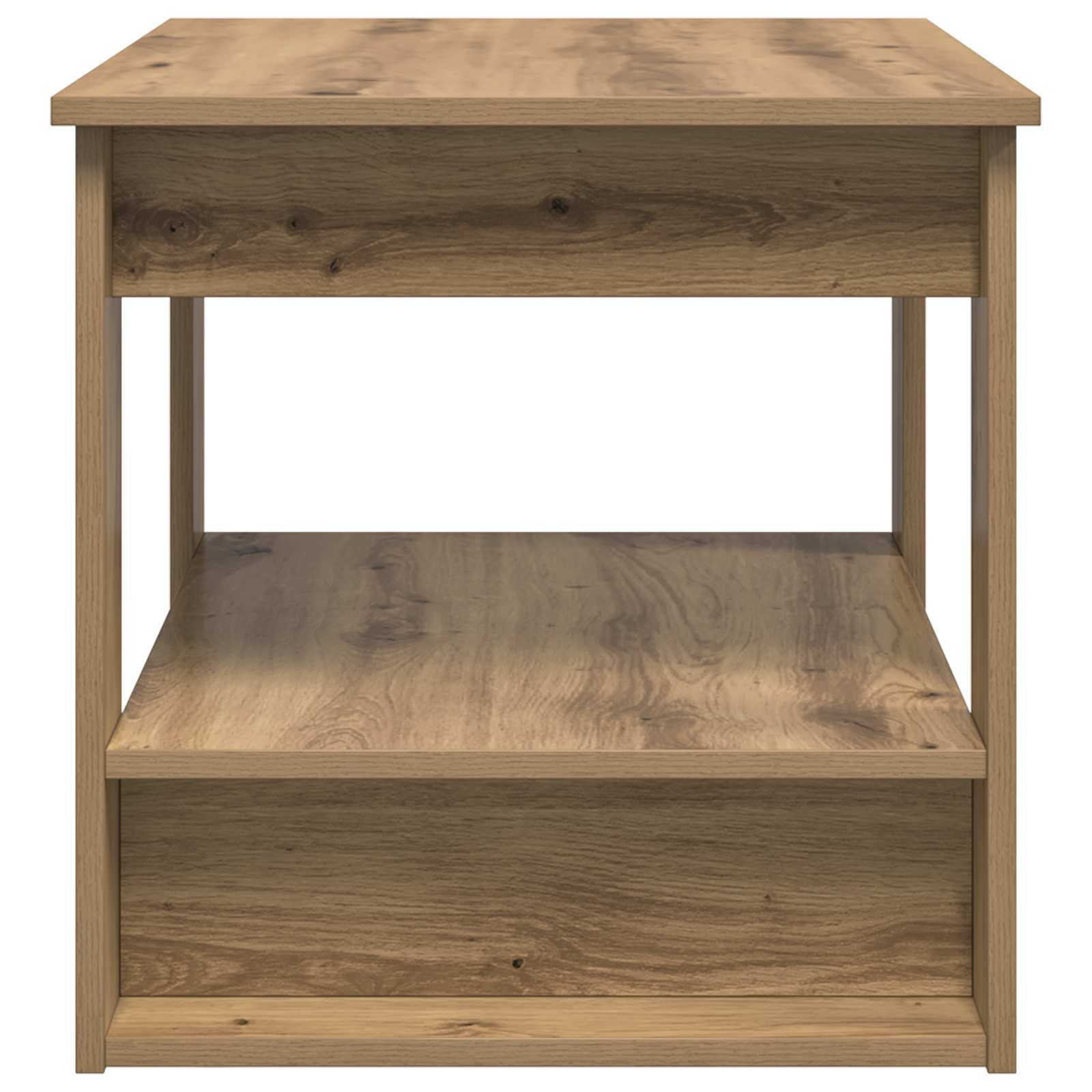 Tavolino da salotto Rovere artigianale 72 x 50 x 50 cm