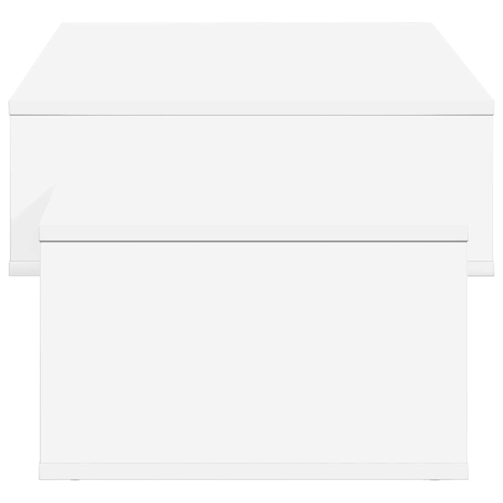 Tavolino da salotto Bianco 105 x 50 x 32,5 cm Legno multistrato
