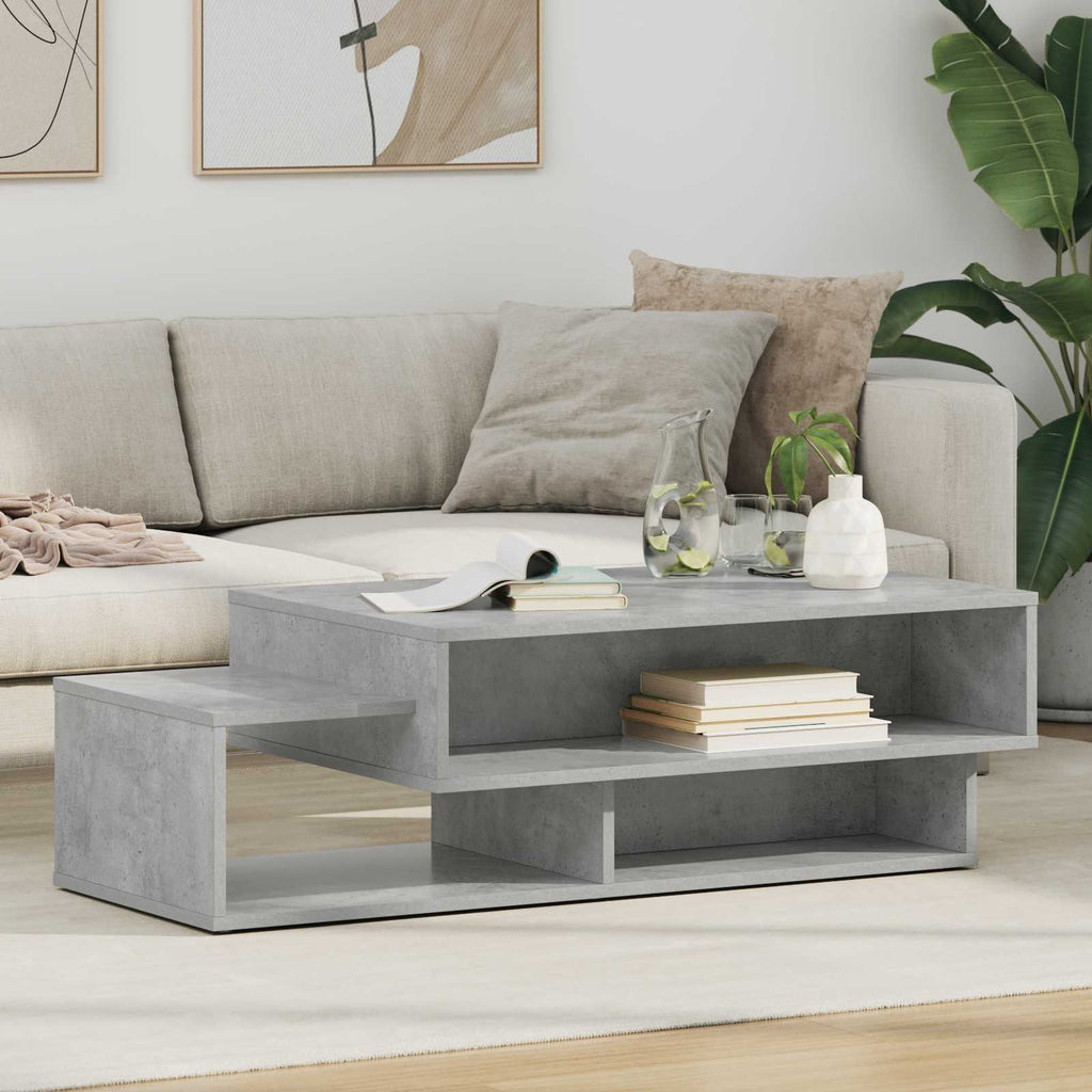 Tavolino da salotto Grigio cemento 105 x 50 x 32,5 cm