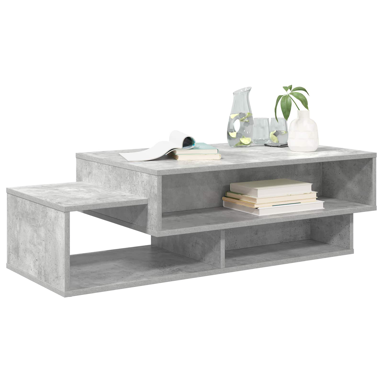 Tavolino da salotto Grigio cemento 105 x 50 x 32,5 cm
