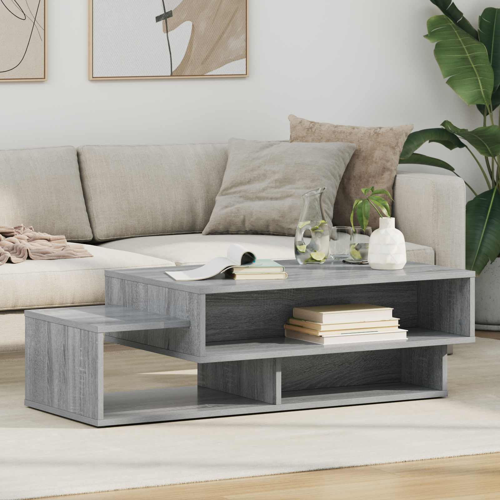 Tavolino da salotto Grigio Sonoma 105 x 50 x 32,5 cm