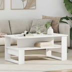 Tavolino da salotto Bianco 90 x 50 x 40 cm Legno multistrato