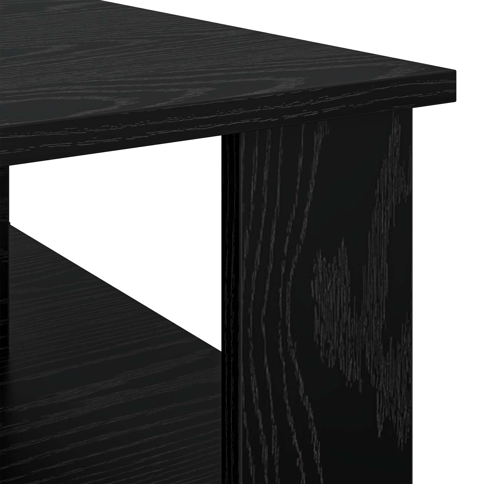 Tavolino da salotto Rovere Nero 90 x 50 x 40 cm