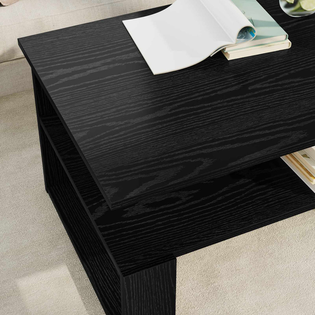Tavolino da salotto Rovere Nero 90 x 50 x 40 cm