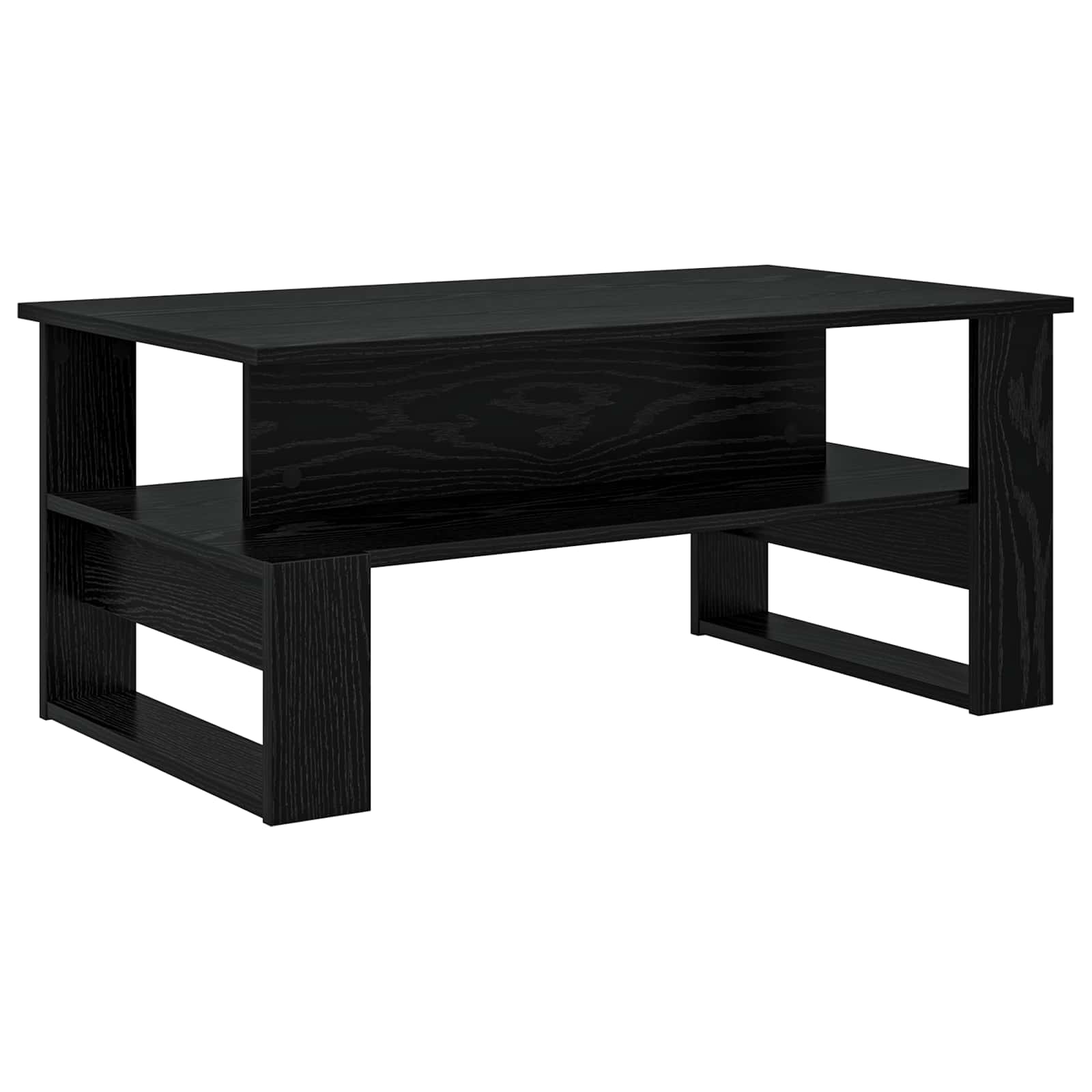 Tavolino da salotto Rovere Nero 90 x 50 x 40 cm