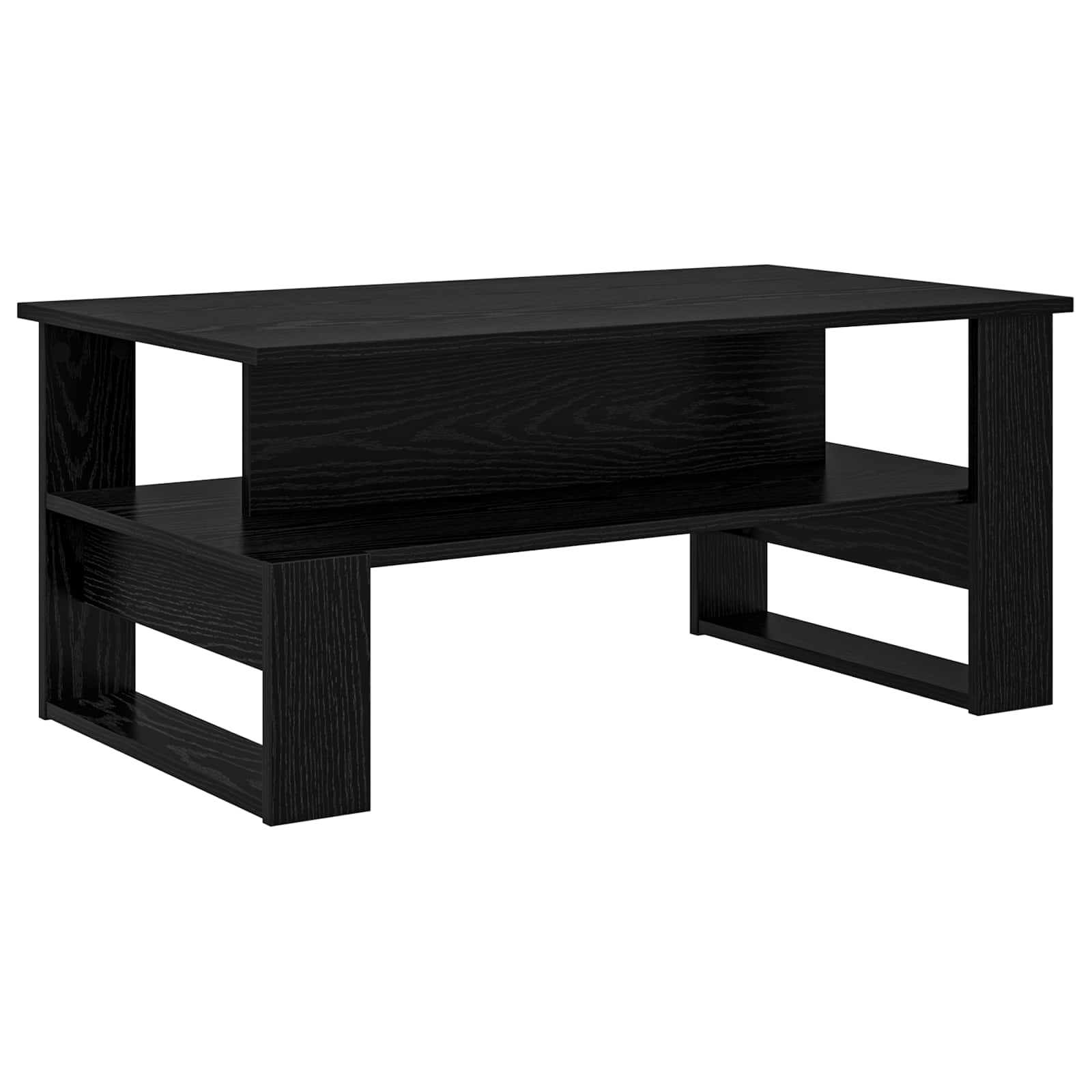 Tavolino da salotto Rovere Nero 90 x 50 x 40 cm