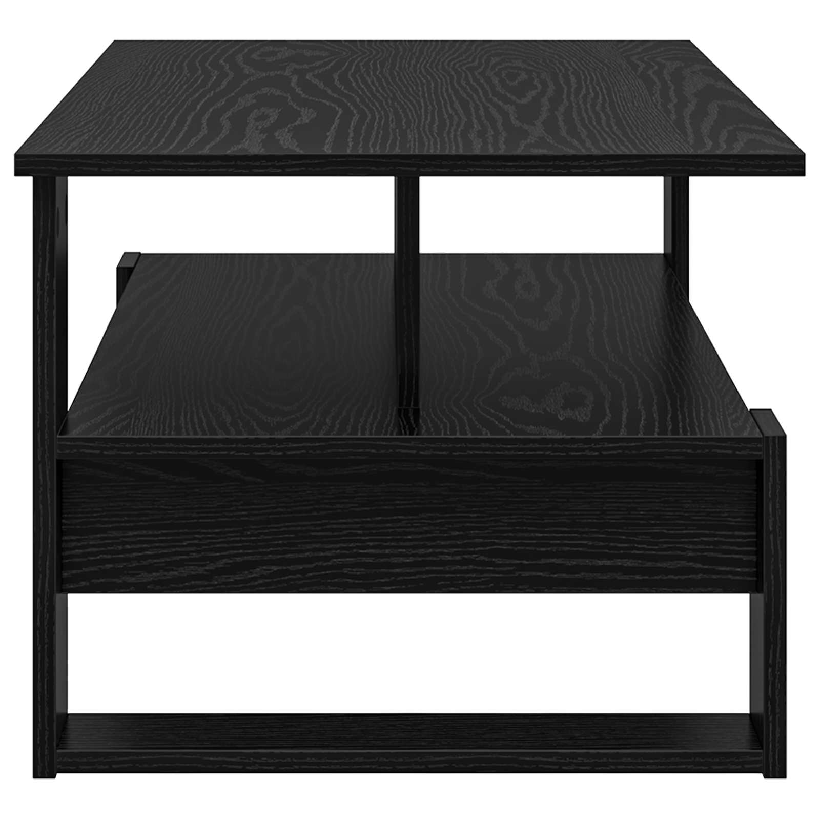 Tavolino da salotto Rovere Nero 90 x 50 x 40 cm