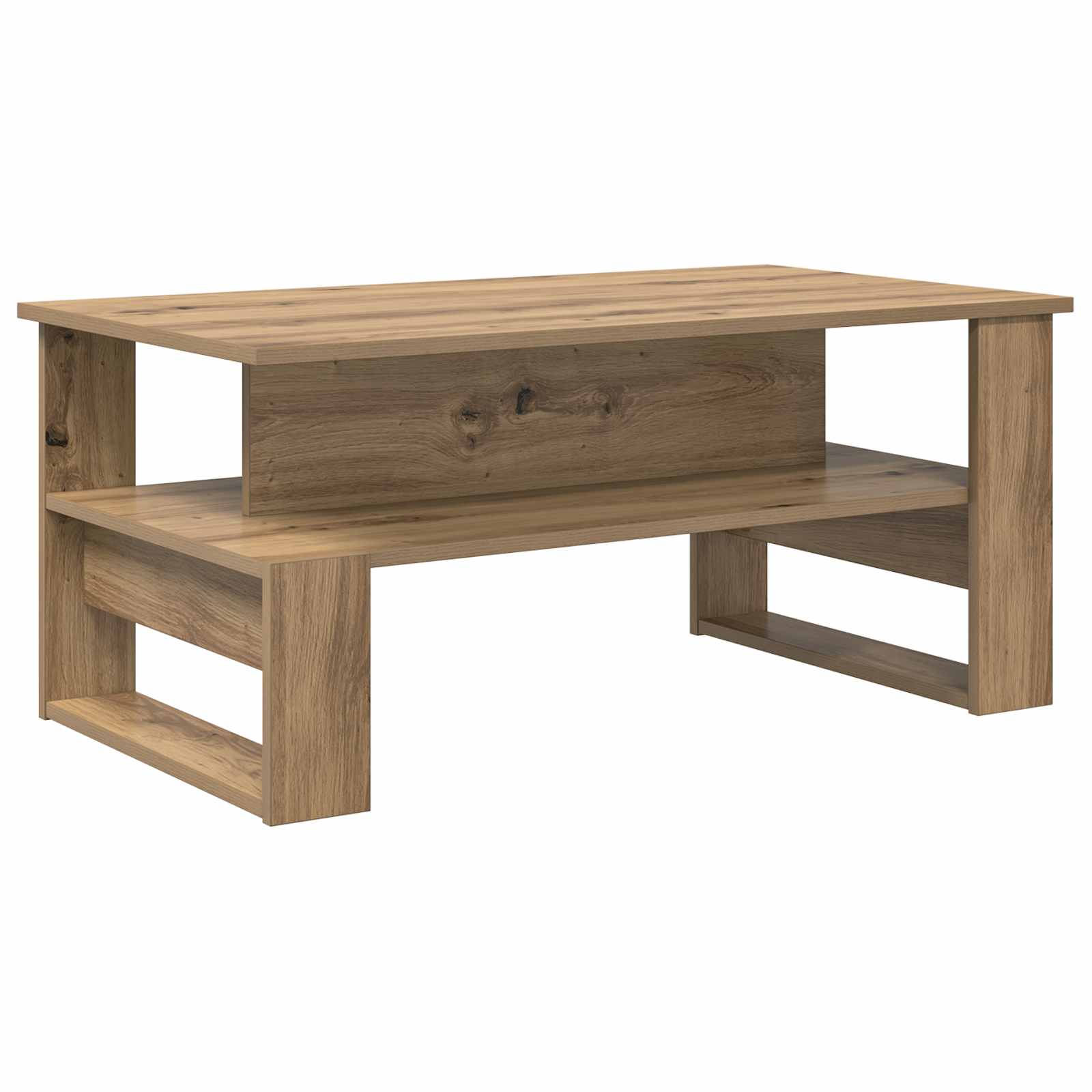 Tavolino da salotto Rovere artigianale 90 x 50 x 40 cm