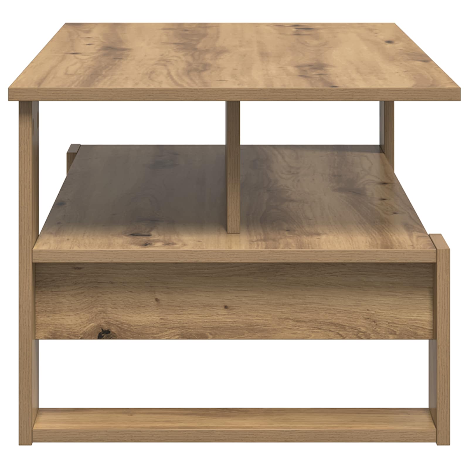 Tavolino da salotto Rovere artigianale 90 x 50 x 40 cm