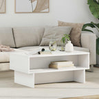 Tavolino da salotto Bianco 80 x 46 x 35 cm Legno multistrato