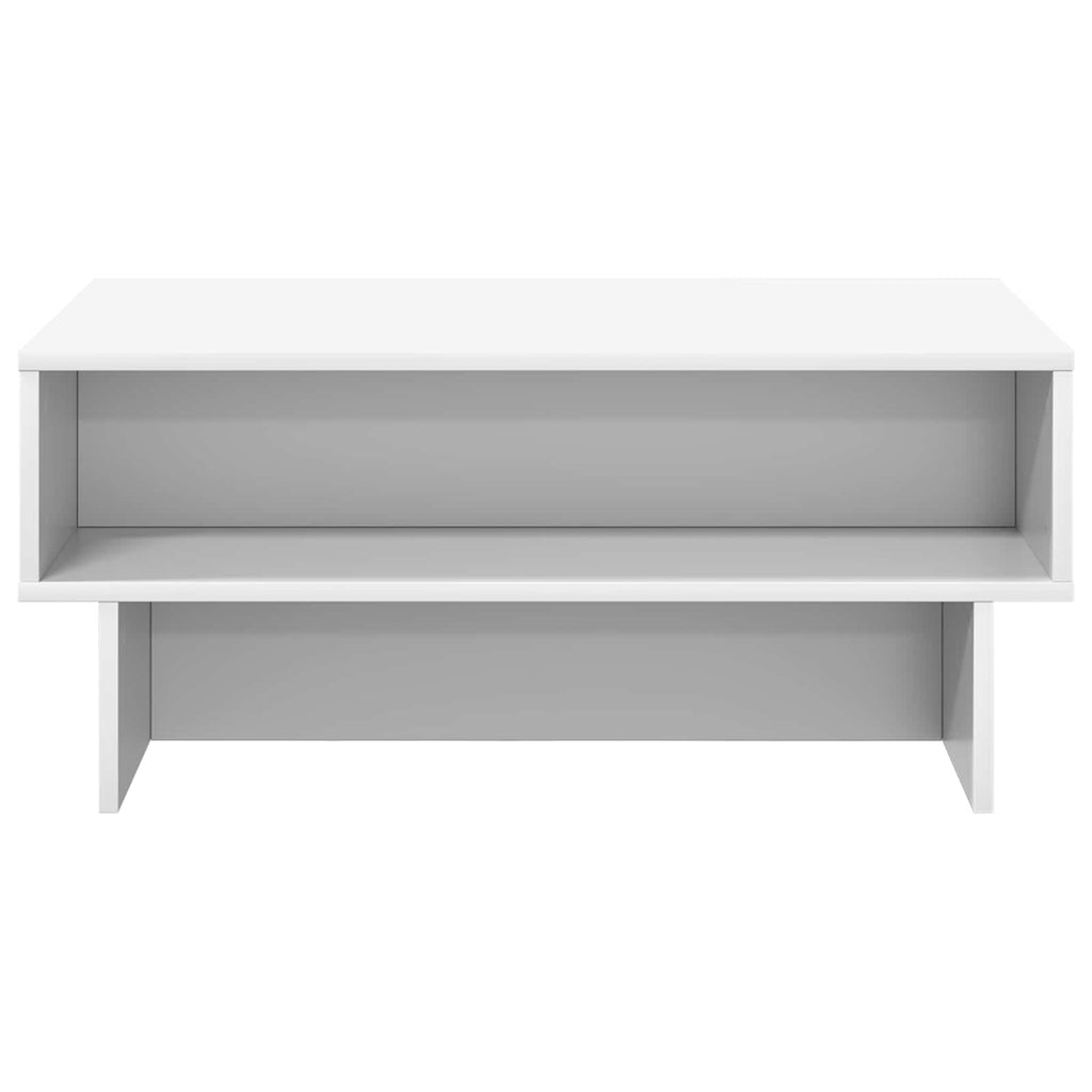 Tavolino da salotto Bianco 80 x 46 x 35 cm Legno multistrato