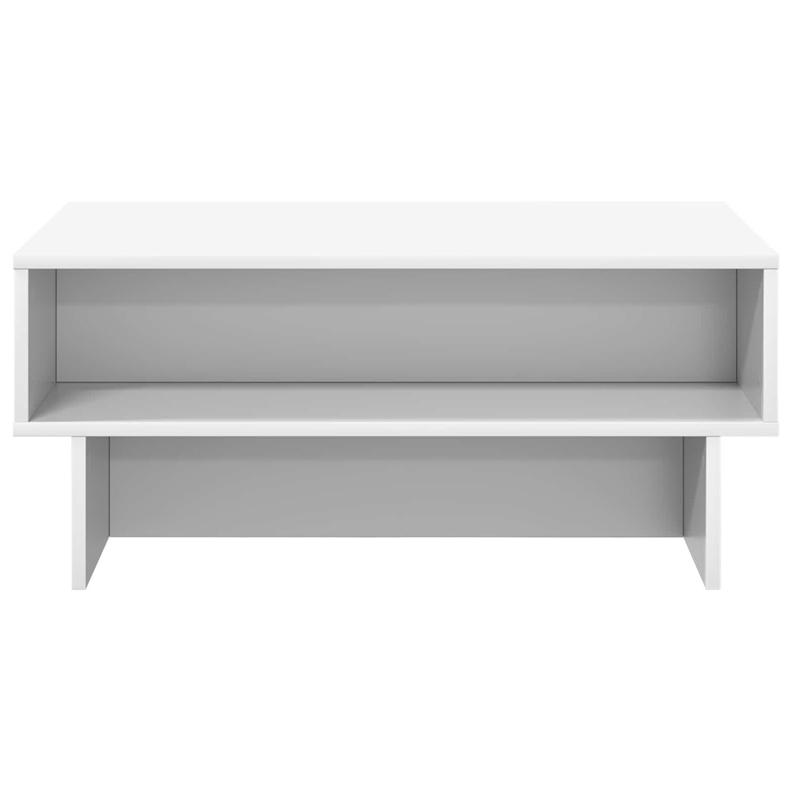 Tavolino da salotto Bianco 80 x 46 x 35 cm Legno multistrato