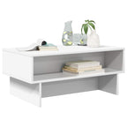 Tavolino da salotto Bianco 80 x 46 x 35 cm Legno multistrato