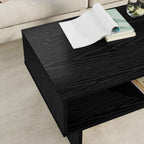 Tavolino da salotto Rovere Nero 80 x 46 x 35 cm